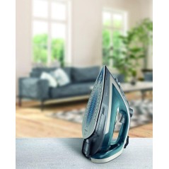 Tefal Ultragliss FV6842E0 Steam Iron 2800W - Efficient Blue Grey White Iron for Effortless Wrinkle Removal